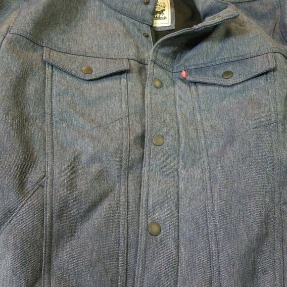 NWT Levis Trucker Jacket Soft Shell Stand Collar Size XLarge - Picture 5 of 9